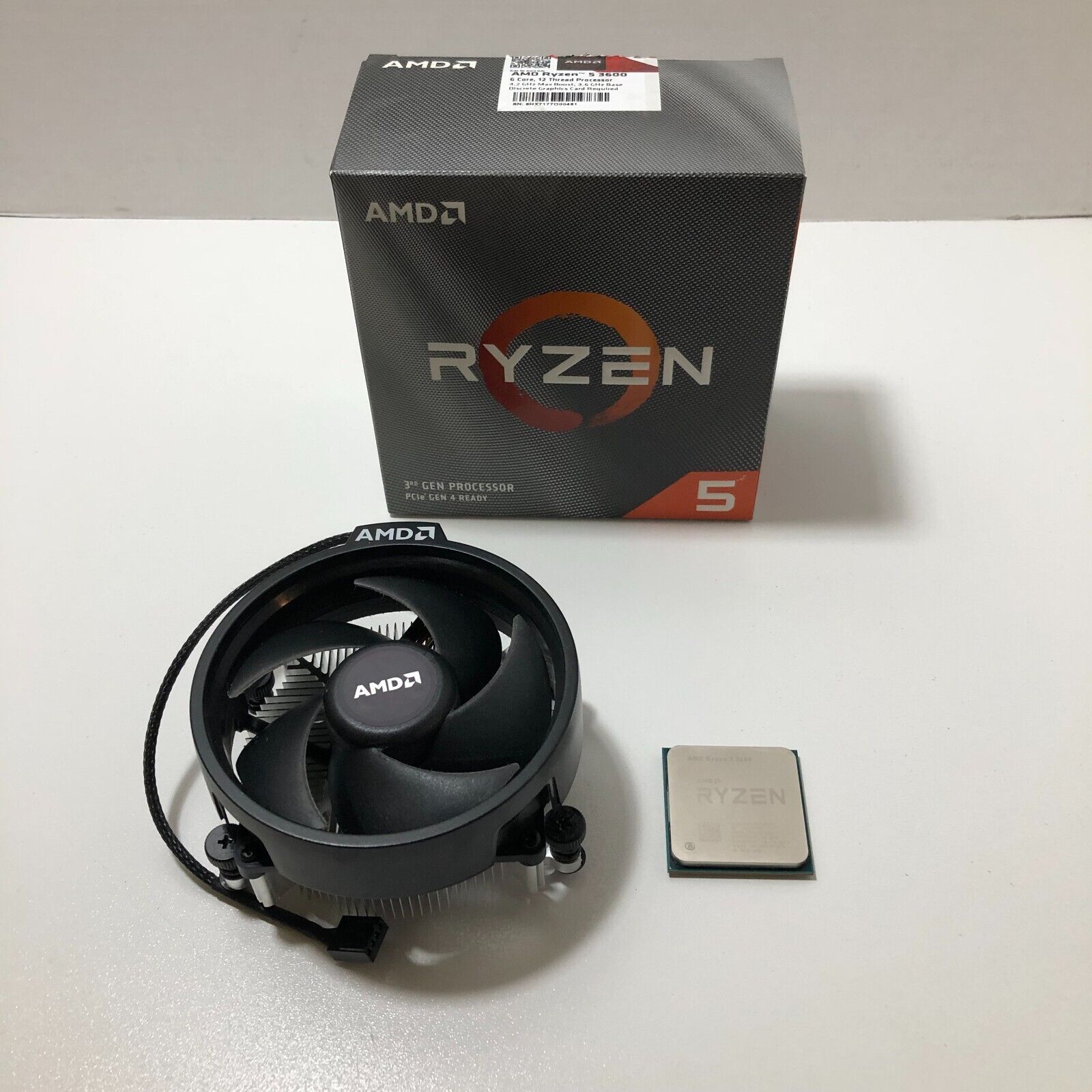 AMD Ryzen 5 3600 6-Core 12-Thread 3.6 GHz Processor with Stock Cooler