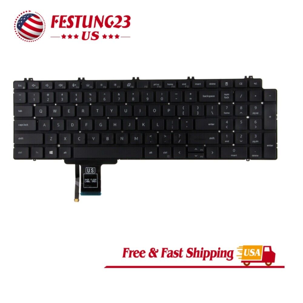Genuine US Keyboard with Backlight Fit Dell Precision 7550 7560 7750 7760 0713DM