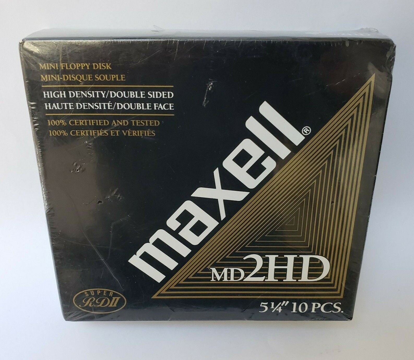 Vintage Maxell 10 Mini Floppy Disk High Density Double Sided 5 1/4\