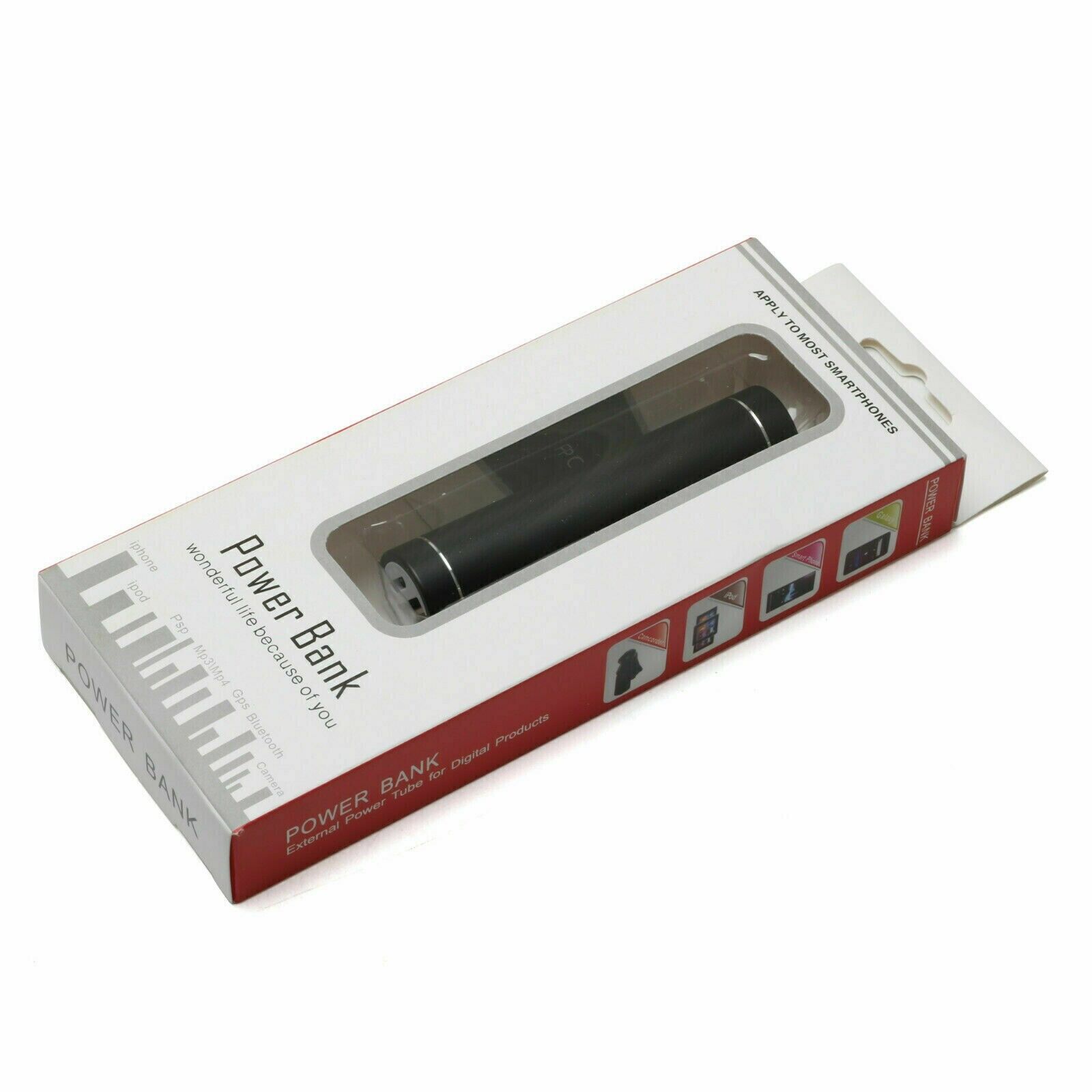 NEW 2600mAh Mini Portable External USB Power Bank Battery For Mobile Phone
