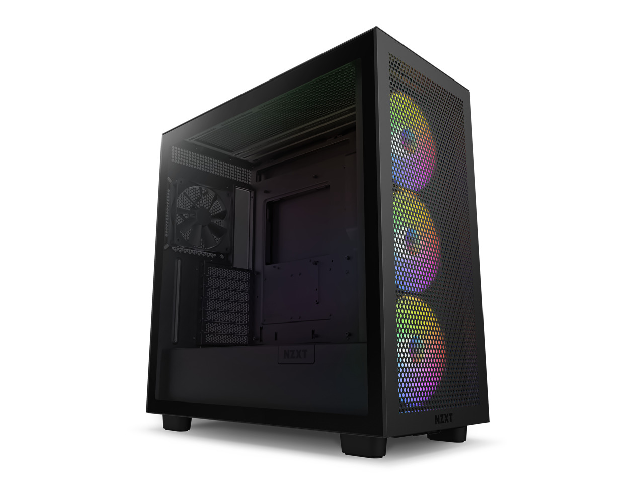 NZXT H7 Flow RGB Edition ATX Mid Tower Case Black Color - H Series (2023)