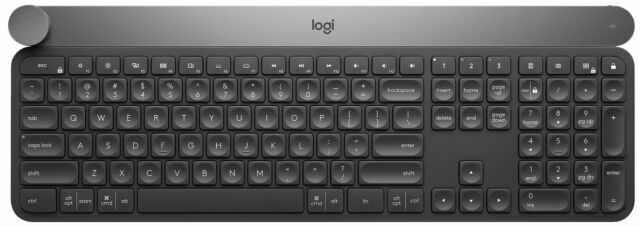 Logitech Craft Advanced Wireless Keyboard with Creative Input Dial Dark Grey