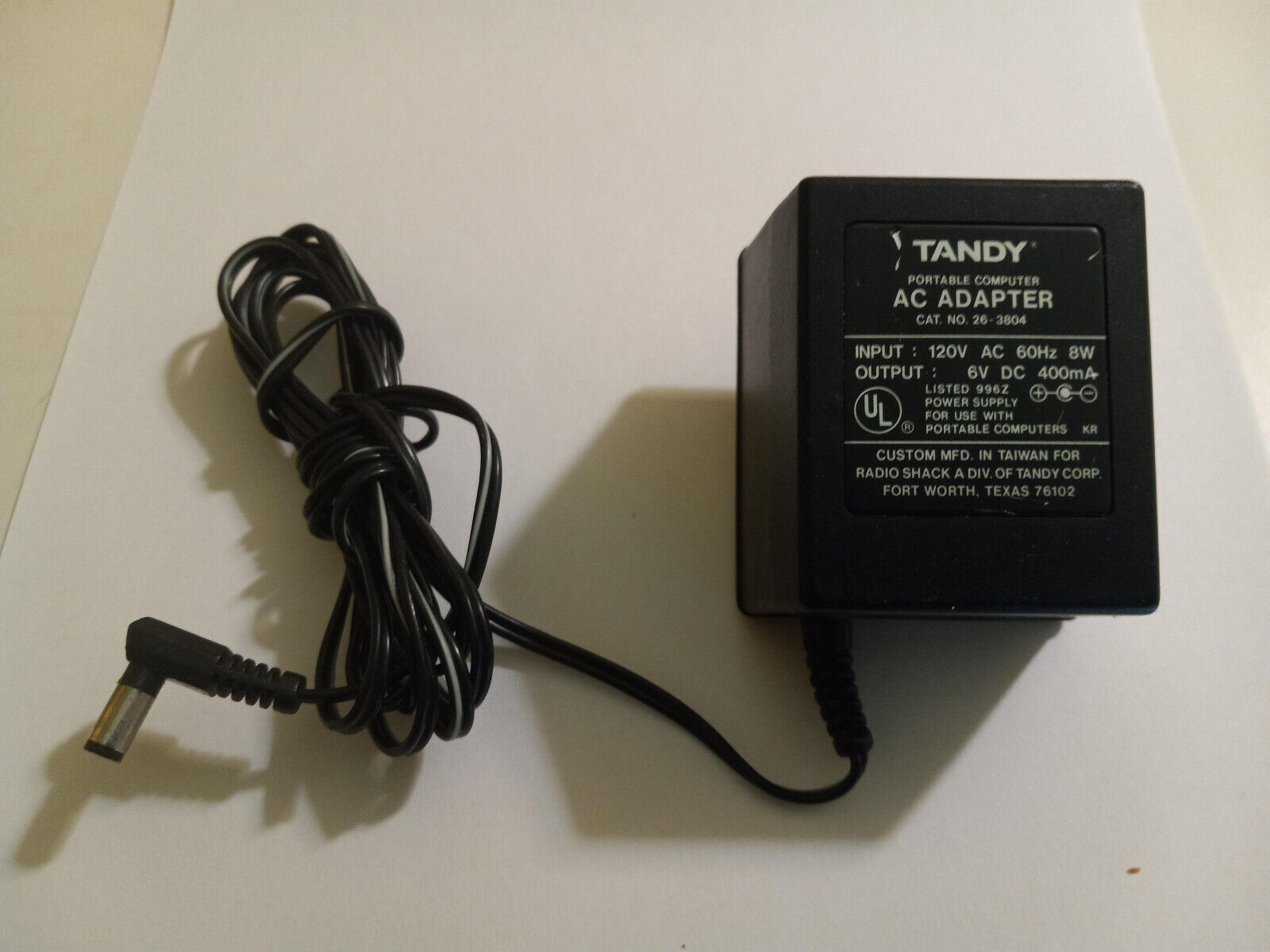 TANDY Modem DCM-3 AC Adapter 26-117B 26117B