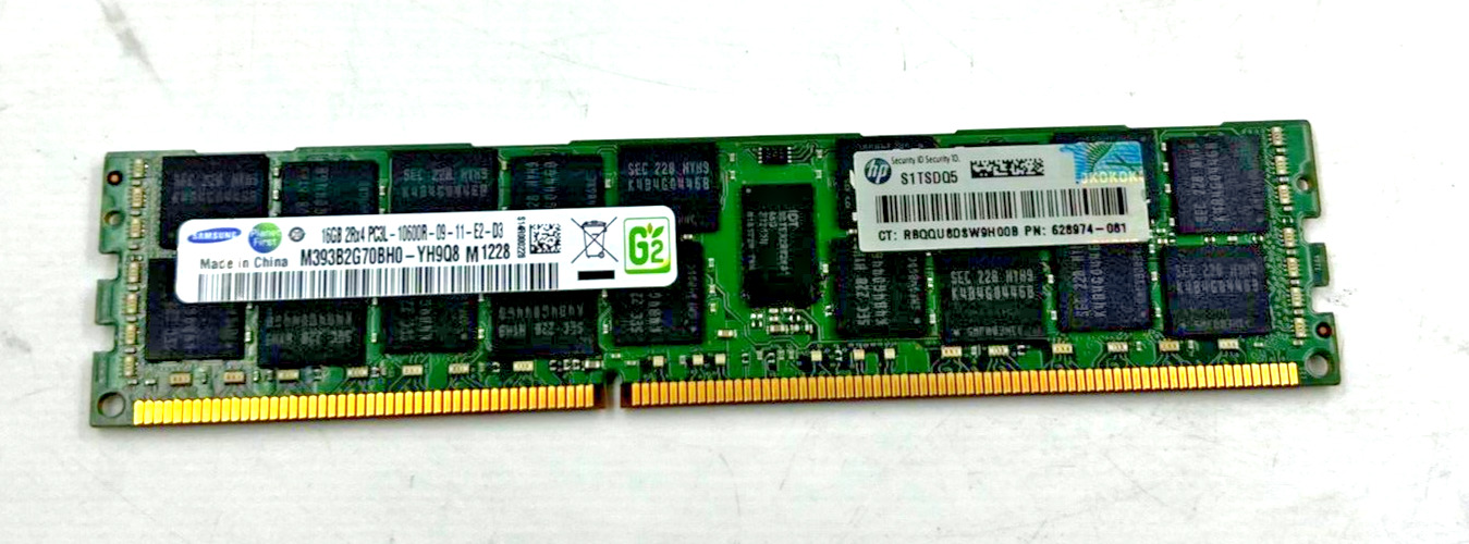 SERVER RAM - SAMSUNG *LOT OF 22* 16GB 2RX4 PC3L - 10600R M393B2G70BH0-YH9Q8