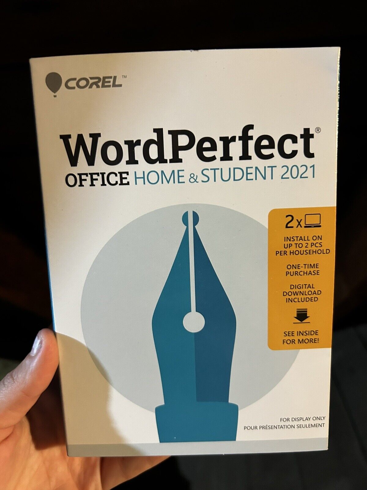 Corel Wordperfect Office Home & Student 2021 New Sealed Retail Box 2xPC