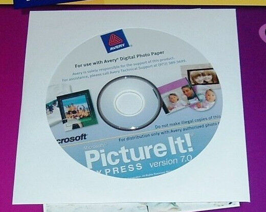 NEW MICROSOFT Picture It 7 EXPRESS photo  XP Windows 8 7 10-32 bit edition only
