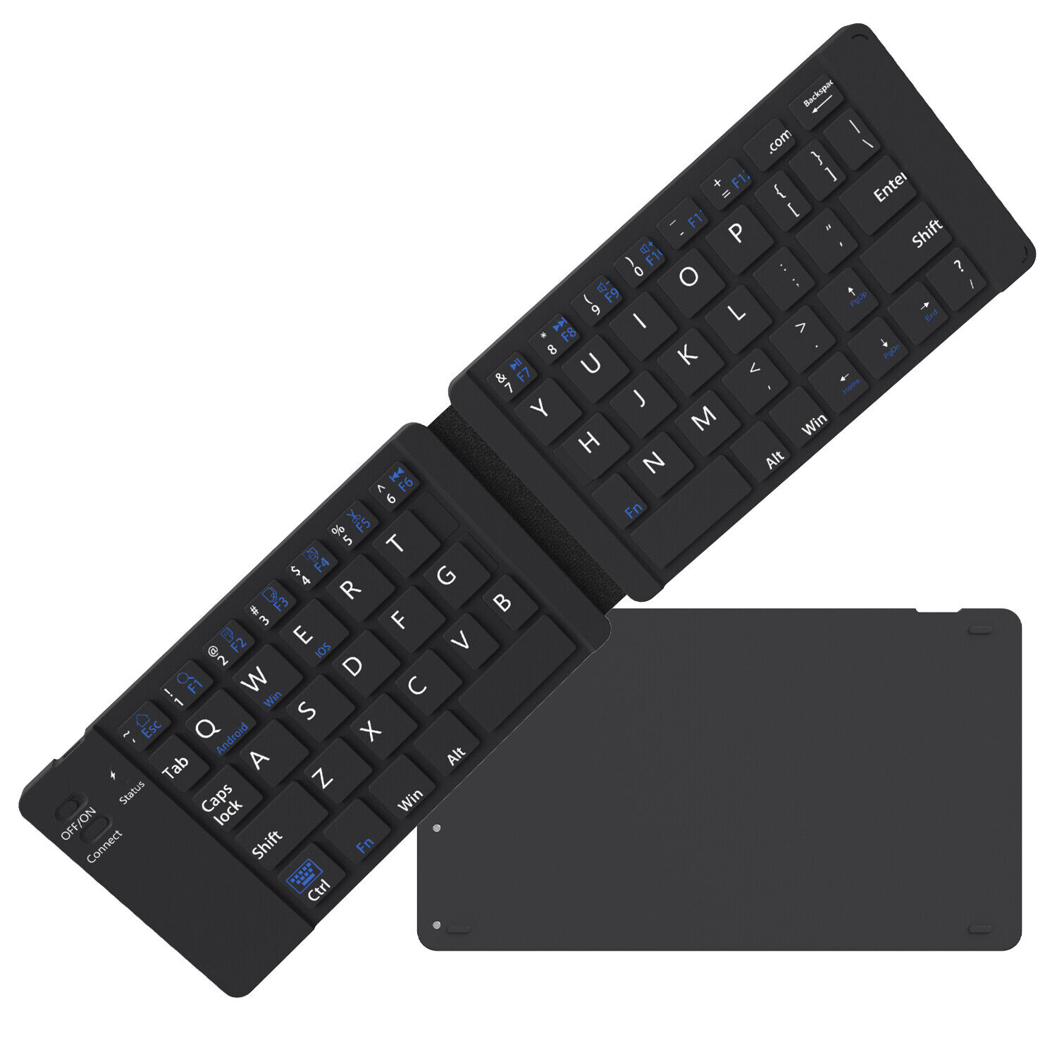 Mini Foldable Bluetooth Rechargable Keyboard Wireless For iOS Windows Android