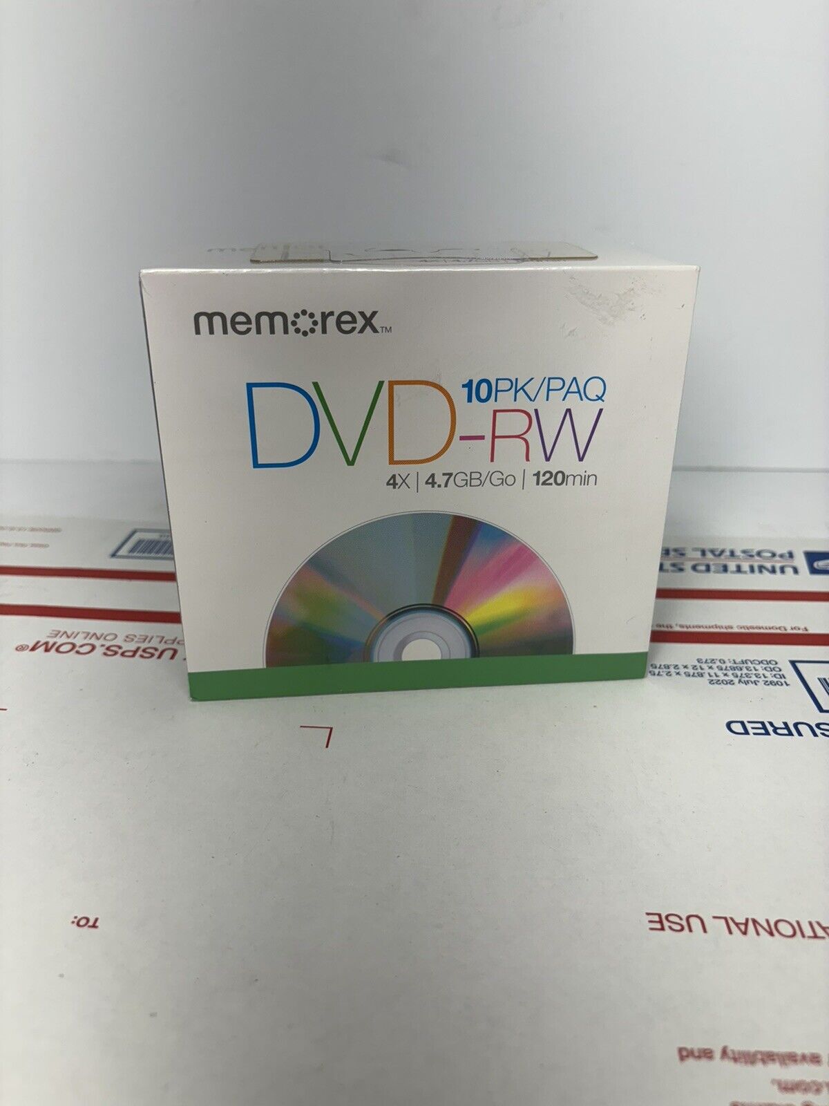 Memorex 10 PACK DVD-RW Discs in Jewel Cases 4.7GB 120 Min **BRAND NEW**
