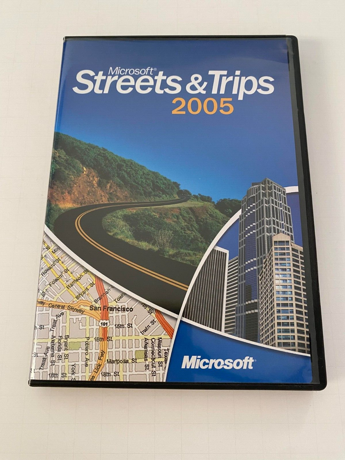 Microsoft Streets and Trips 2005 Windows ( 2 CD Set ) Run CD and setup CD for PC