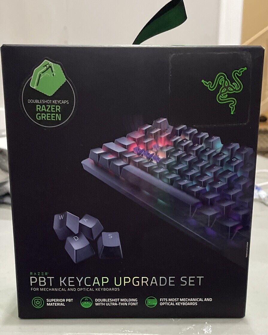 Razer Green Doubleshot PBT Keycap Upgrade Set for Mechanical & Optical Keyboards