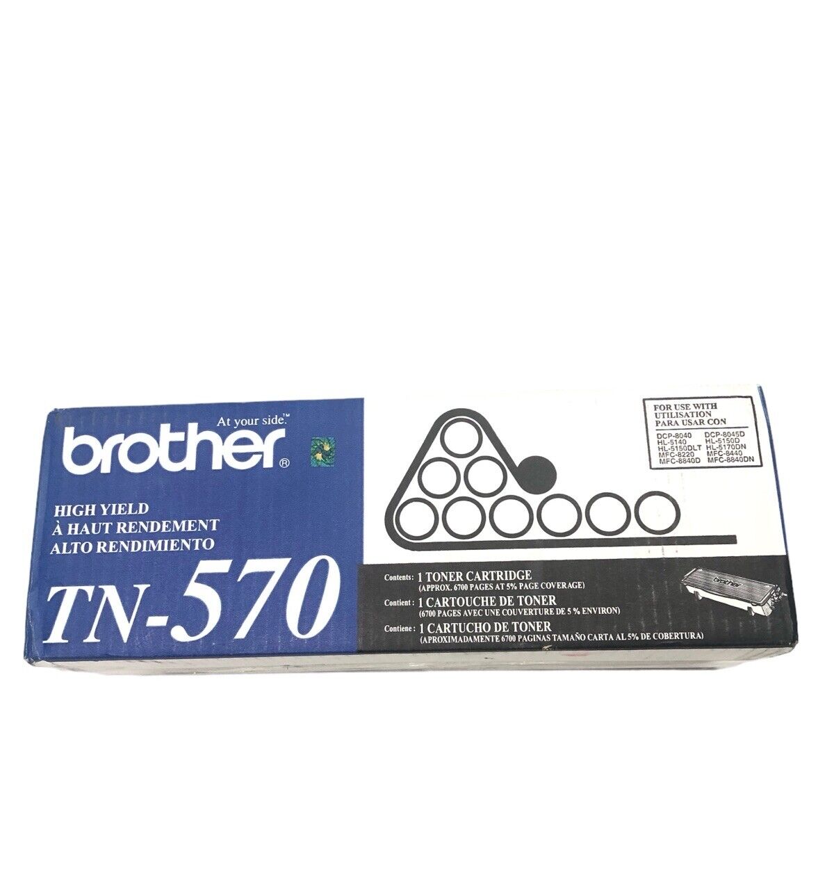 GENUINE BROTHER TN-570 Toner Cartridge Black For DCP-8040 DCP-8045D NEW SEALED -