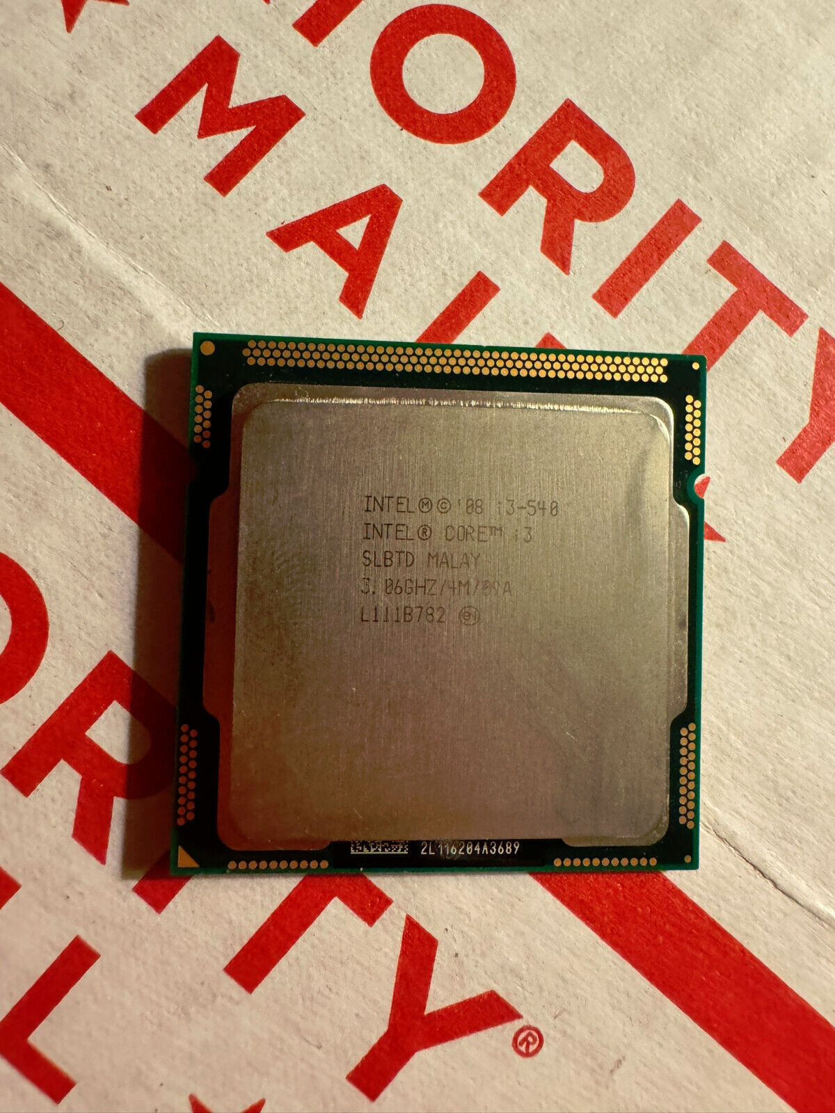 Intel Core i3-540 SLBTD 3.06GHZ/4M/09A  Socket 1156 / H1 / LGA1156 CPU ???