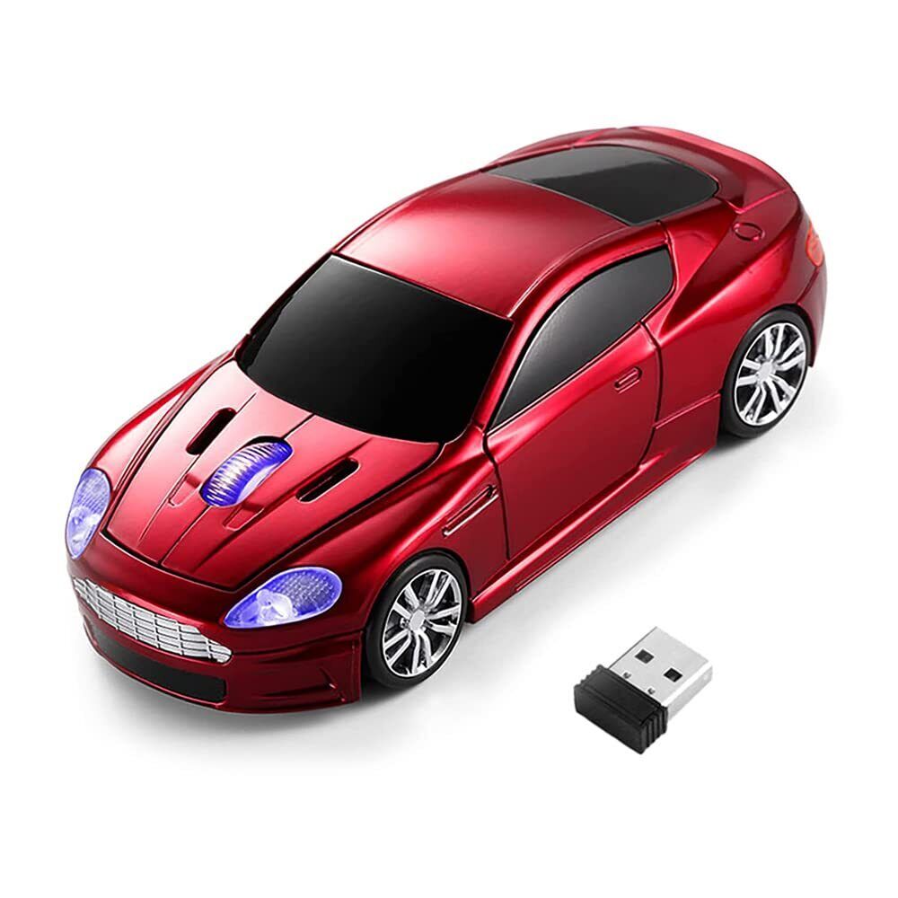 ECOiNVA Wireless Sports Car Mouse Laptop Computer Optical Mouse Desktop 2.4G ...