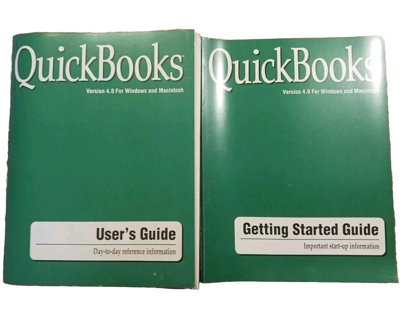 Vintage Quickbooks 4.0 Users Guide And Start Up Manual Windows And Macintosh