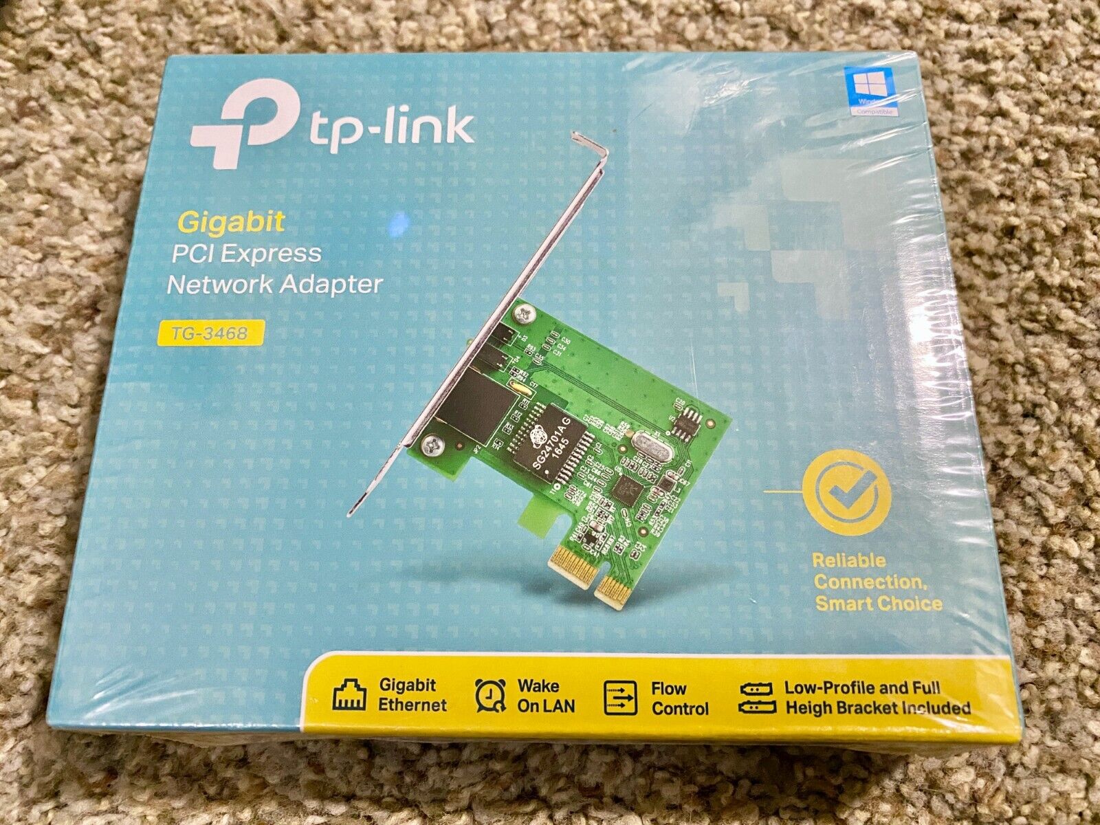 New/Factory Sealed TP-Link TG-3468 Gigabit PCI Express Network Adapter