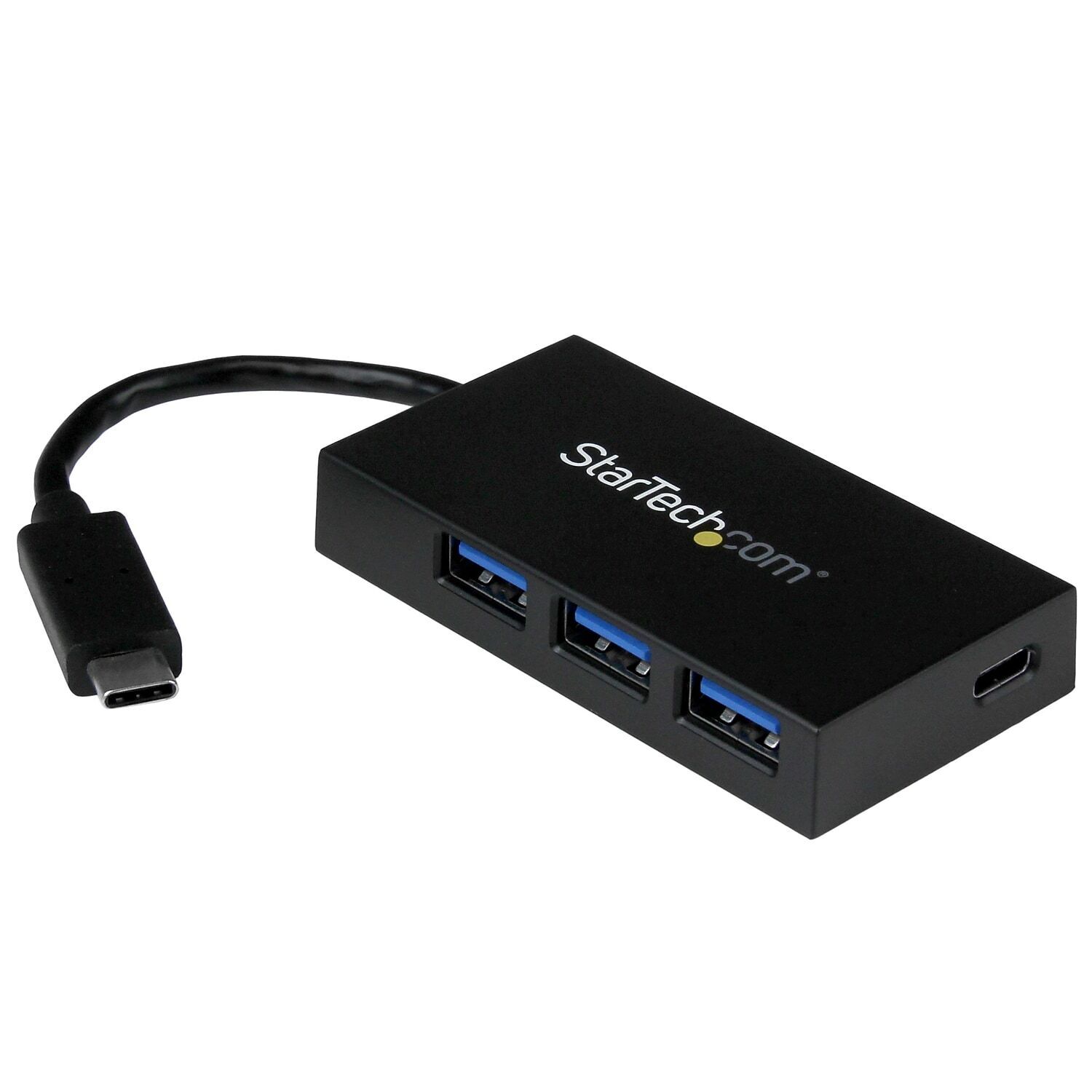 StarTech 4-Port USB-C to USB-A Hub Black HB30C3A1CFB