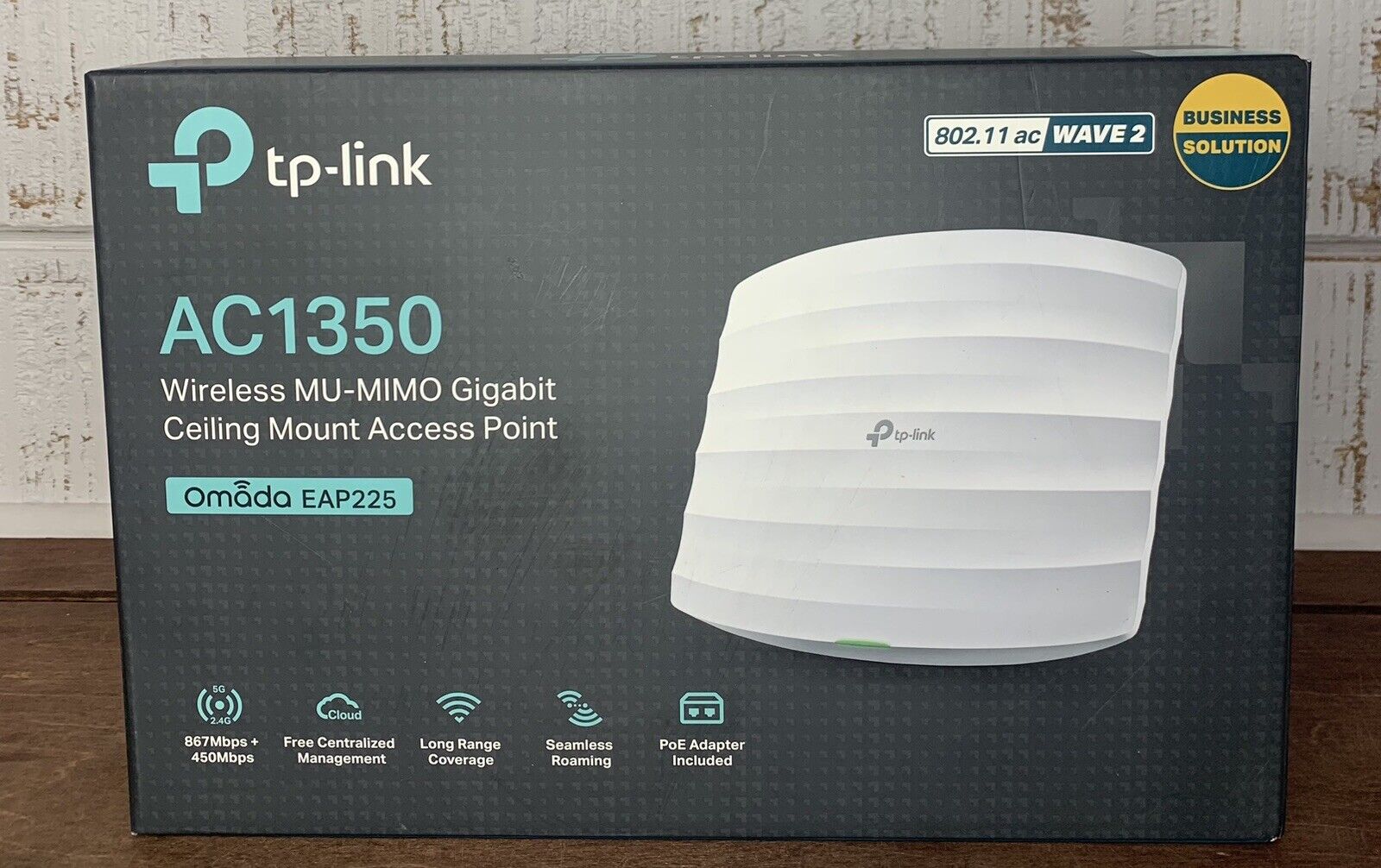 TP-Link AC1350 (EAP225) Wireless MU-MIMO Gigabit Ceiling Mount Access Point