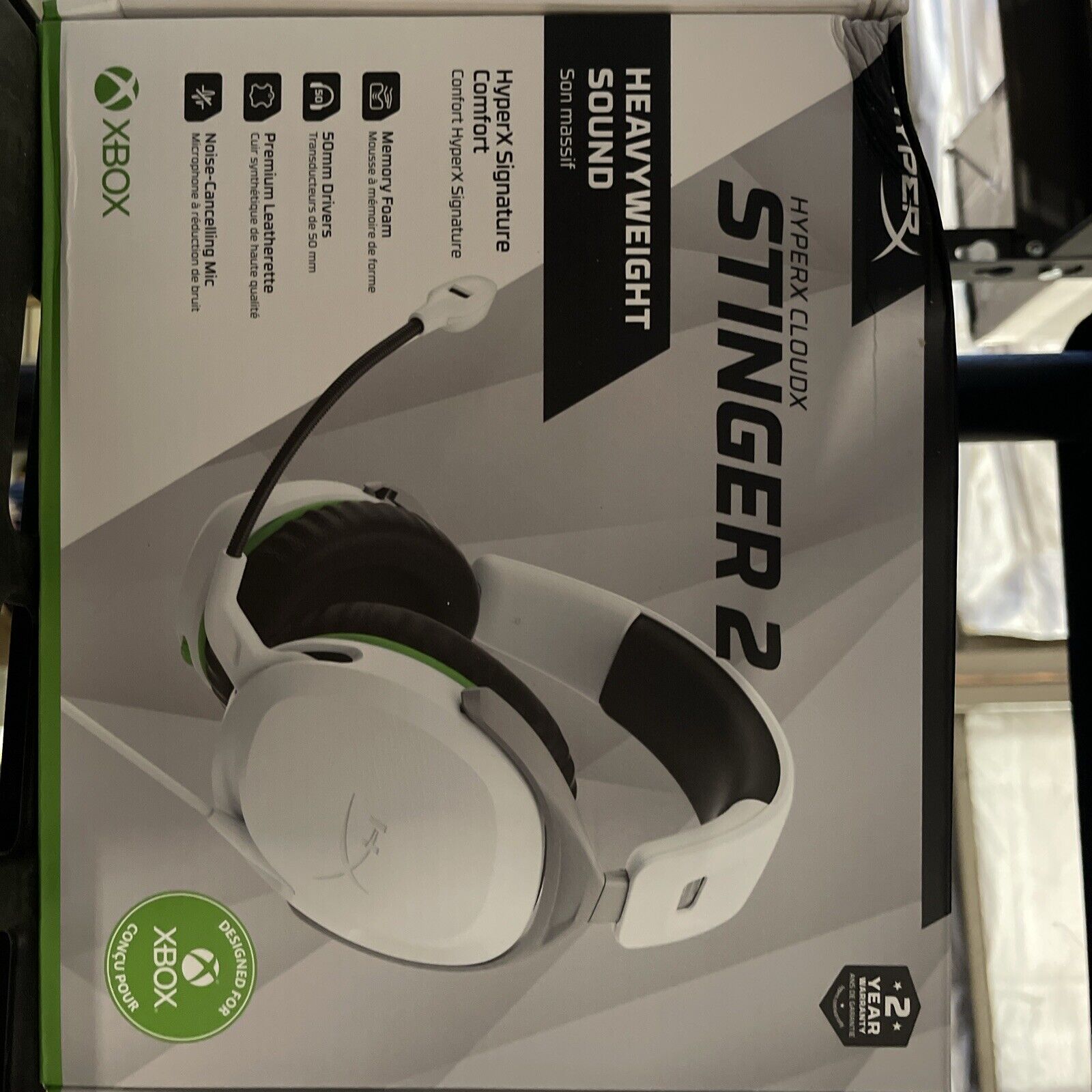 HyperX CloudX Stinger II Wired Headset  Xbox White