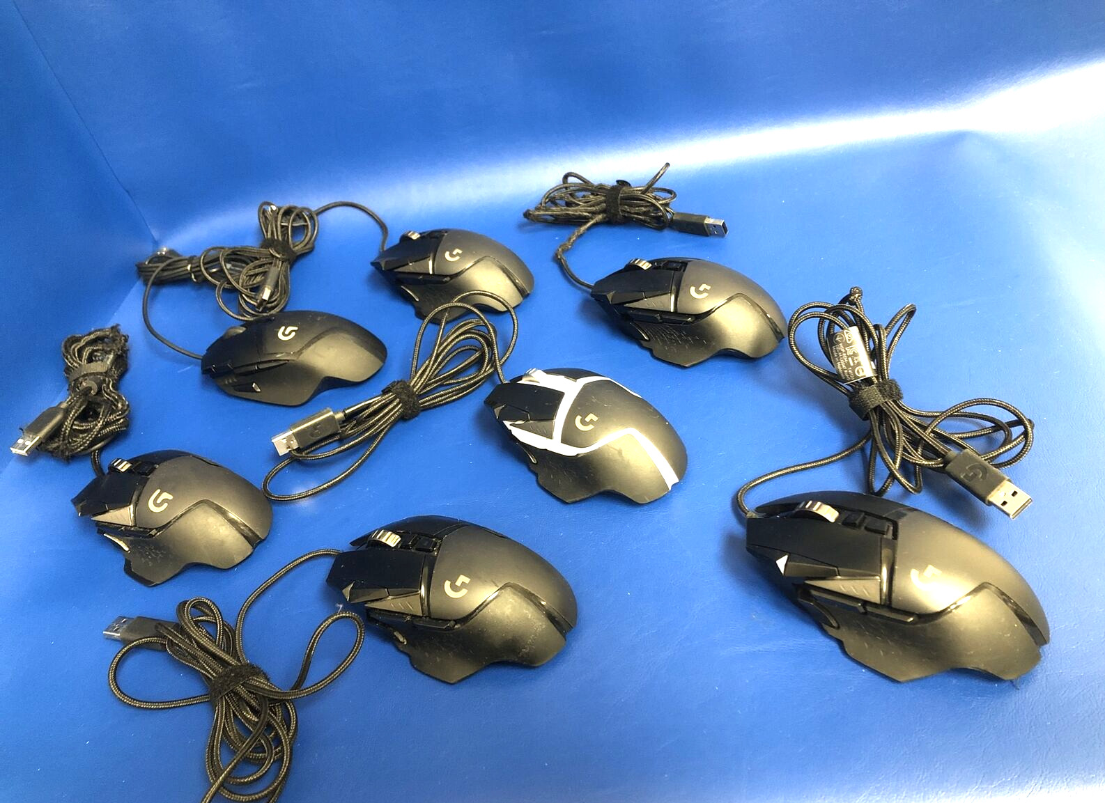 LOT OF 7X MIXED MODELS WIRED LOGITECH GAMING MOUSES / G502  /G402/....