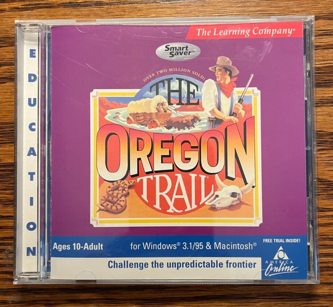 THE OREGON TRAIL Educational Software, by The Learning Co., CD