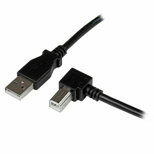StarTech USBAB3MR 3m USB 2.0 A to Right Angle B Cable - M/M USB for Scanner,