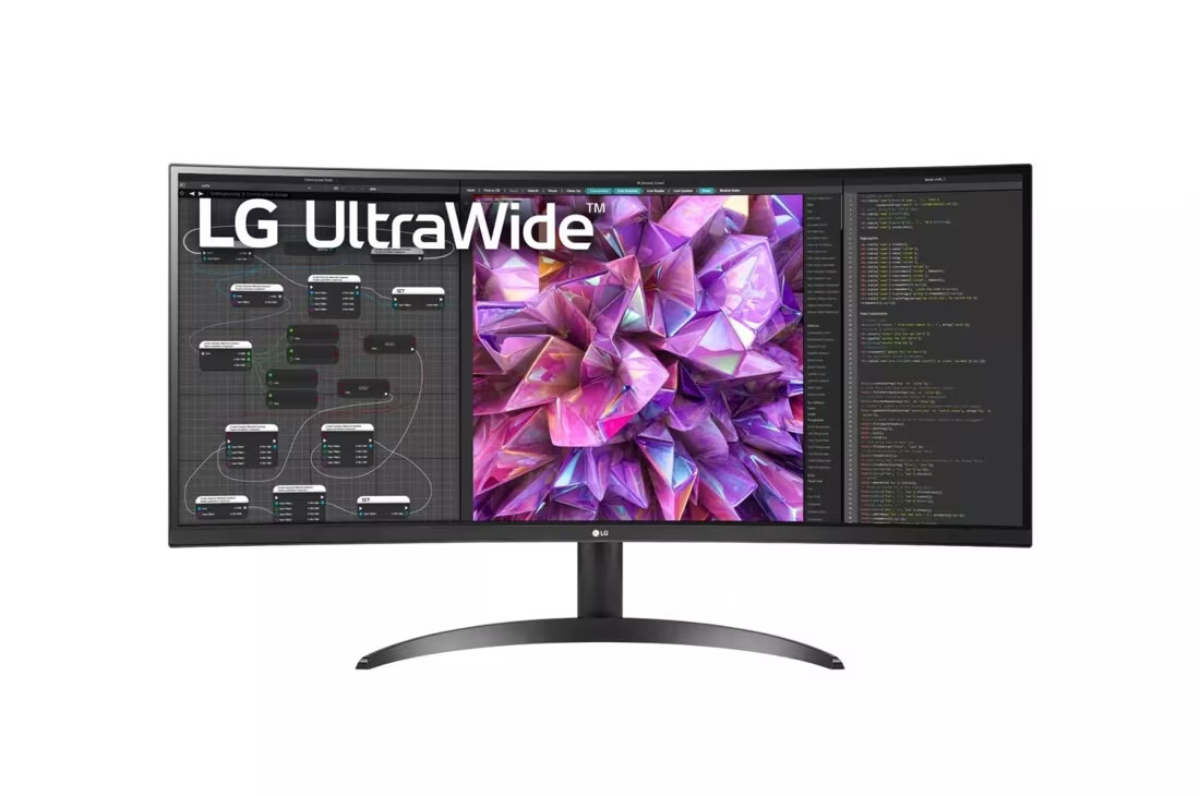 LG UltraWide 34WQ60C-B 34'' 3440 x 1440 QHD IPS HDR Curved Monitor - OPEN BOX