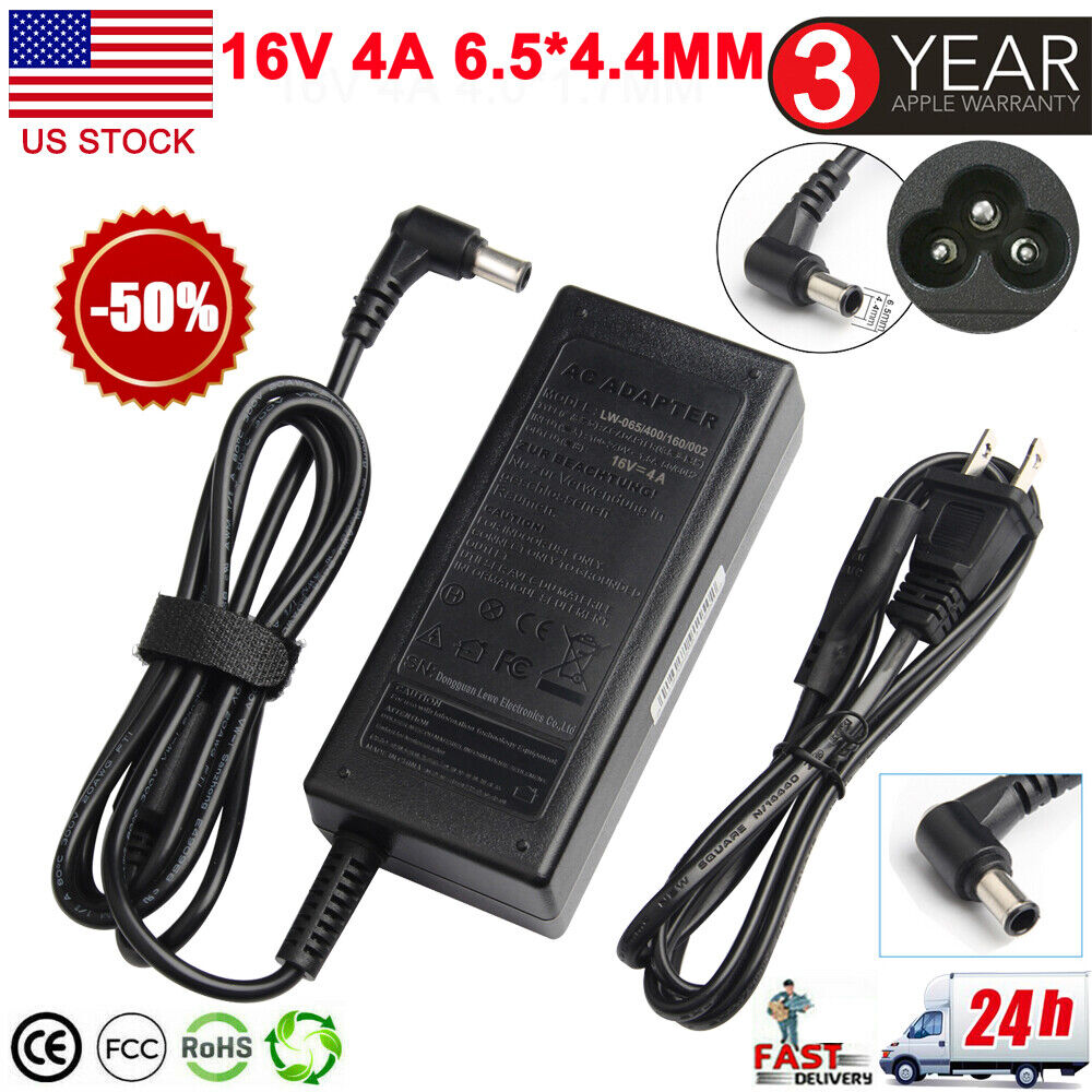 16V AC Adapter Charger For Sony VAIO PCG VGN Series Laptop Power Supply 4A 64W