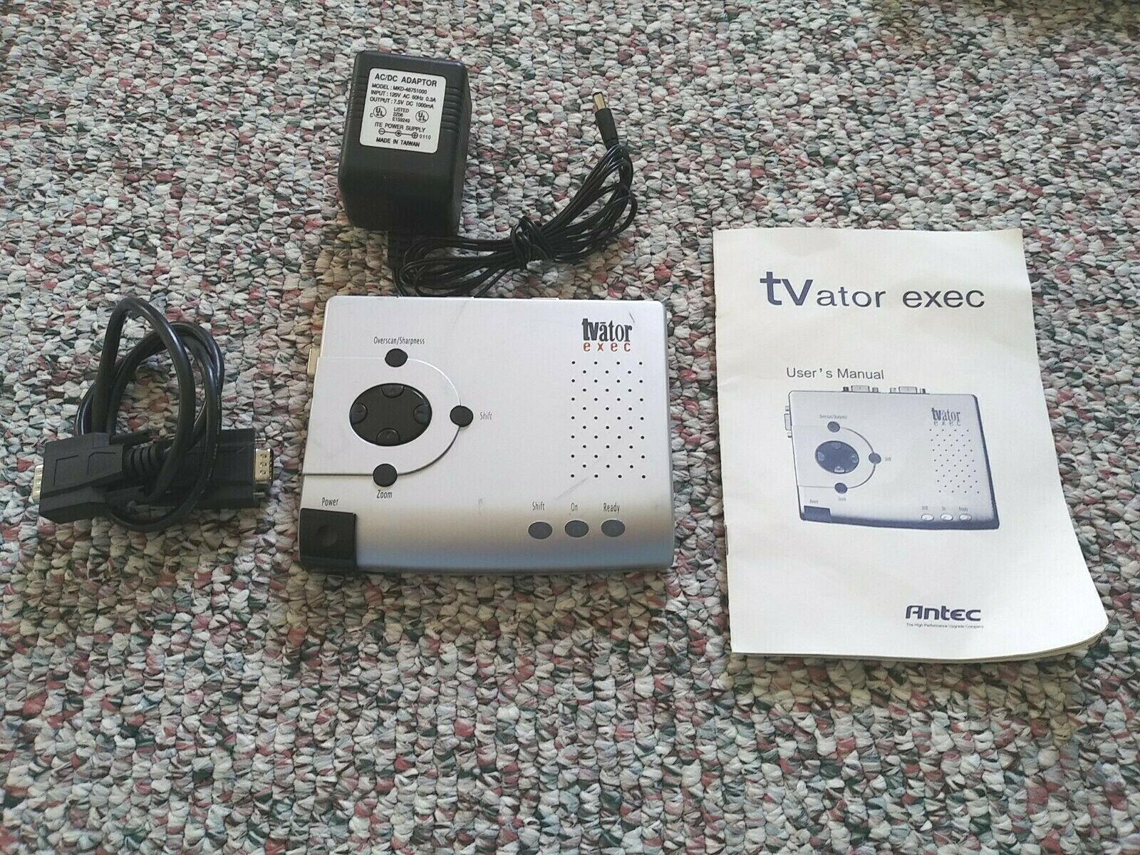 Antec TVator Exec Computer To TV Device Model K0C3 w/ Power Cord, VGA + Manual
