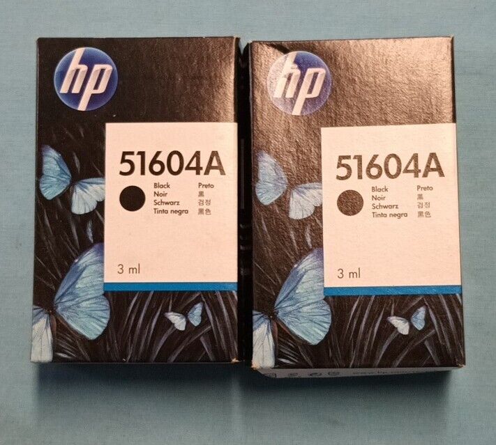 Lot Of 2 Genuine HP 51604A Black Ink Cartridge Factory Sealed 