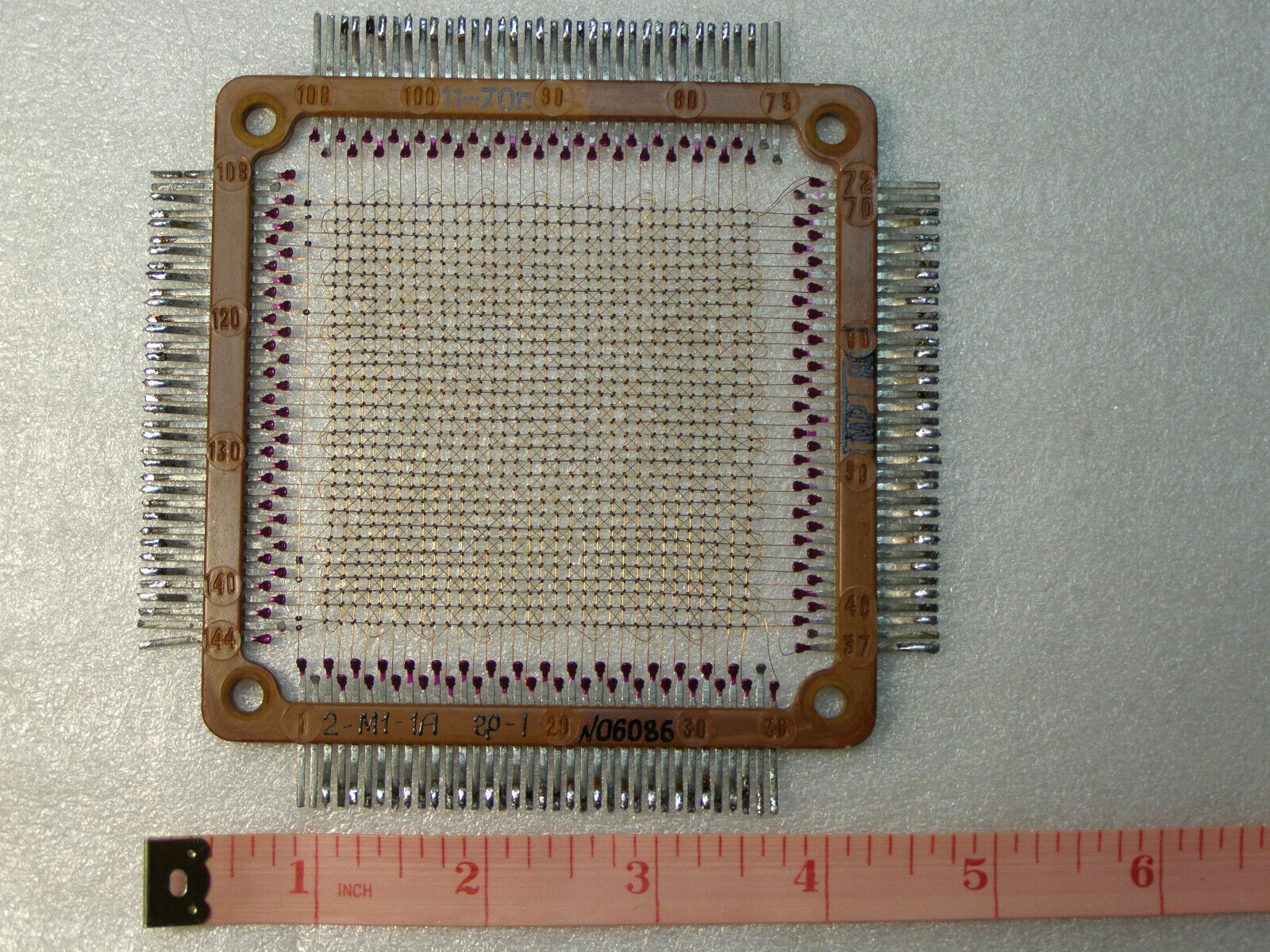 USSR RAM 2-М1-1А Magnetic Ferrite Core Memory Plate 128 byte Rare SKU: 83