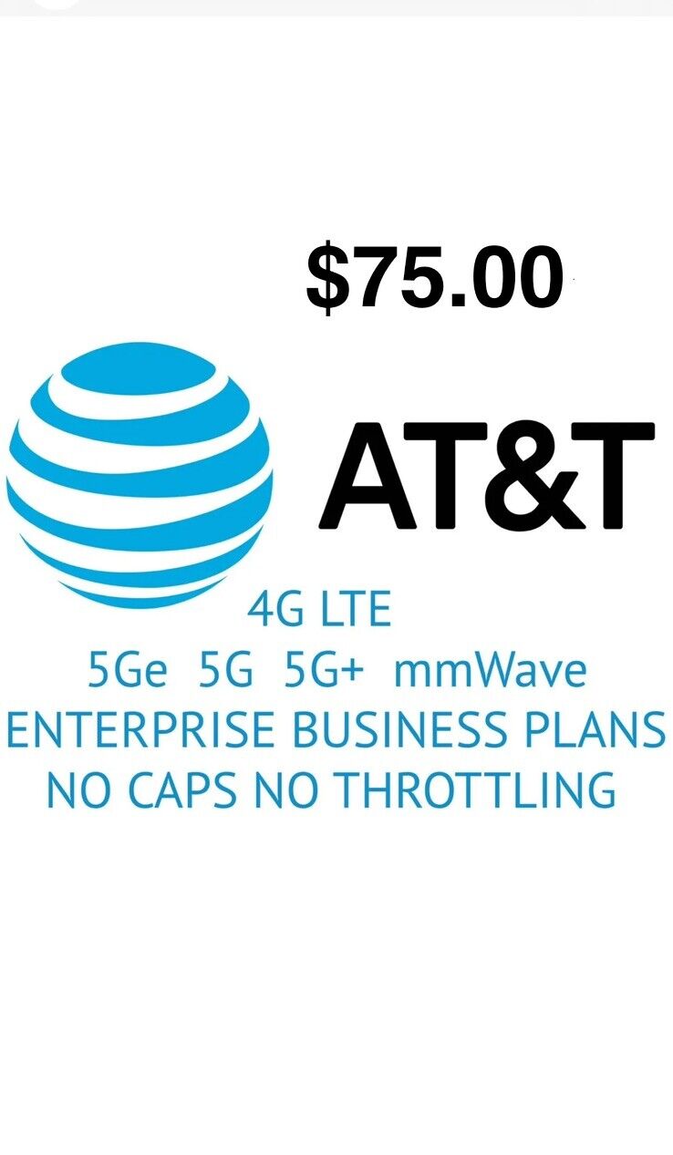 AT&T Business Enterprise Unlimited Data Rental 4G LTE 5G Buy 1 Month Get 1 Month