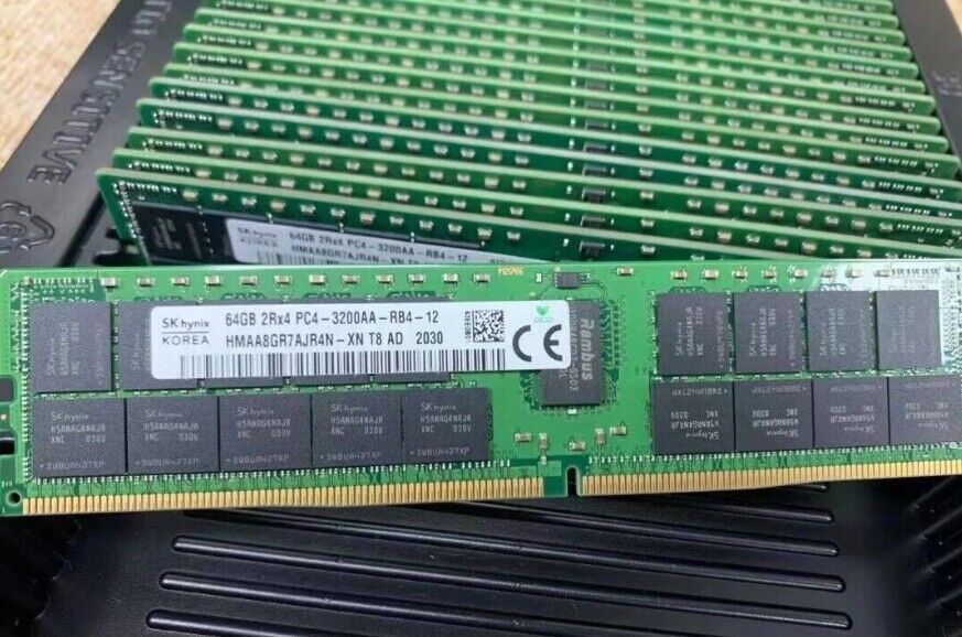 SKHynix 64GB DDR4-3200MHz PC4-25600 ECC RAM Server Memory DIMM PC4-2933