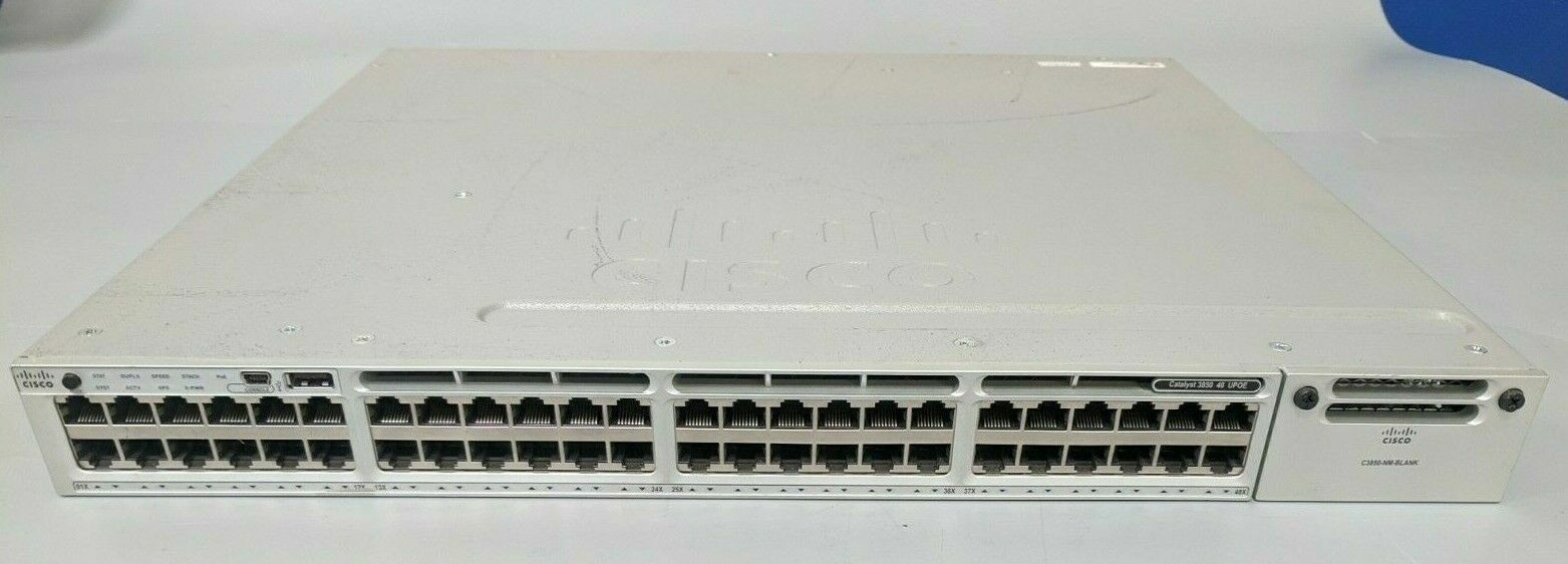 Cisco Catalyst WS-C3850-48U-E Switch 48 Port - IP SERVICES
