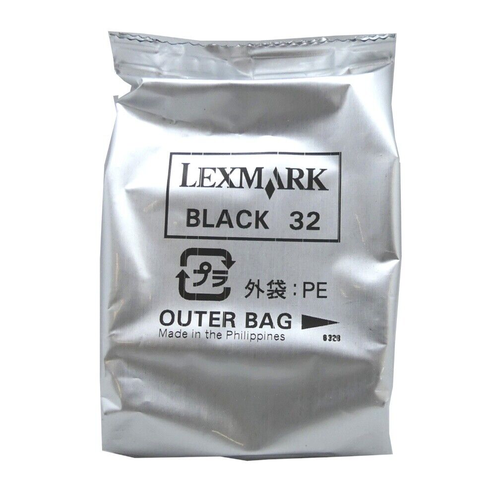 Original Lexmark Tintendruckkopfpatrone 32 Black for P 4000 4250 Blister Pack
