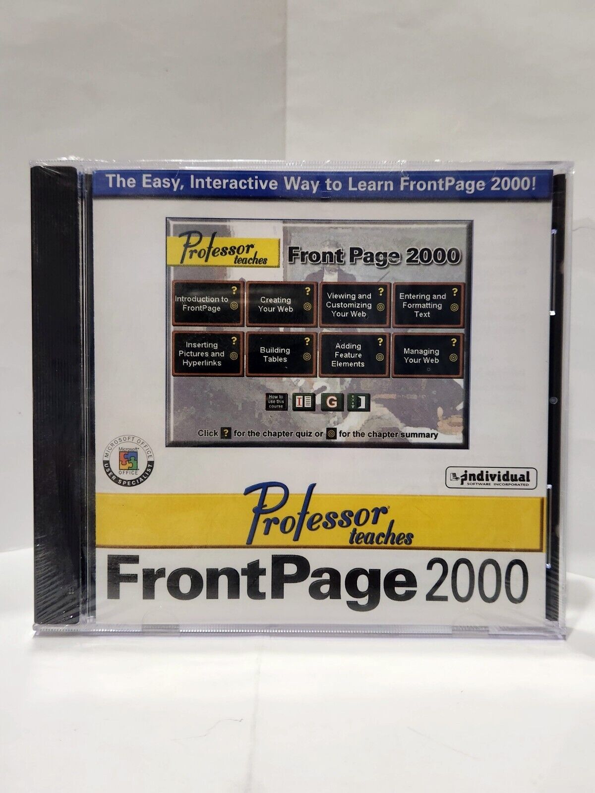 Professor Teaches Front page 2000 Windows CD-ROM NEW SEALED 