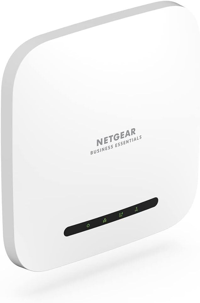 Netgear WAX214-200NAS Dual Band PoE WiFi 6 Wireless Access Point - White