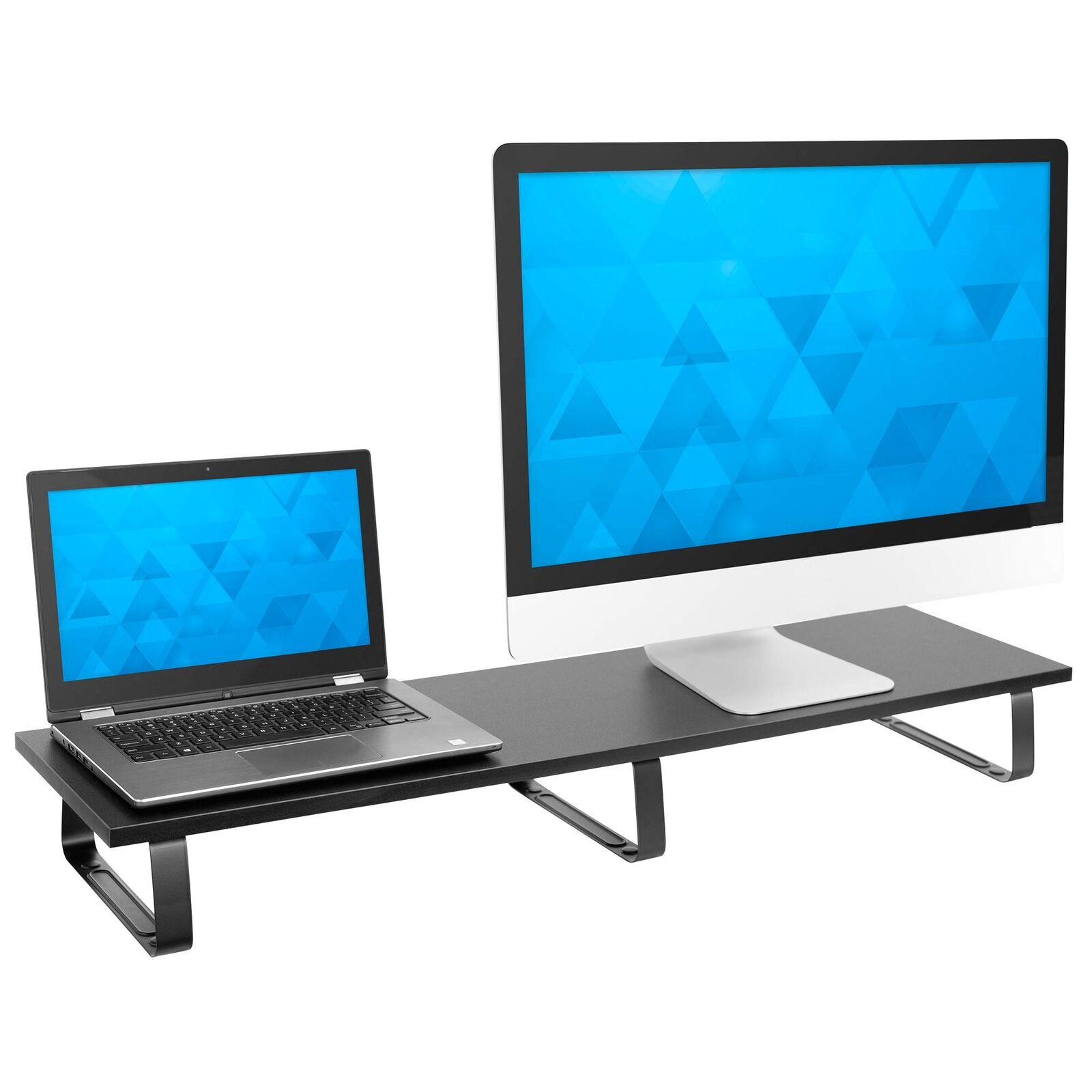 Mount-It Extra Long Monitor Desk Riser [39 inches Extra Wide, 44 Lbs Capacit...