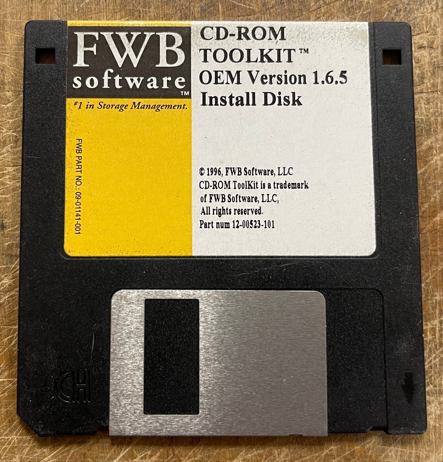 Vintage FWB CD-ROM TOOLKIT O EM Version 1.6.5 Floppy TESTED and WORKING