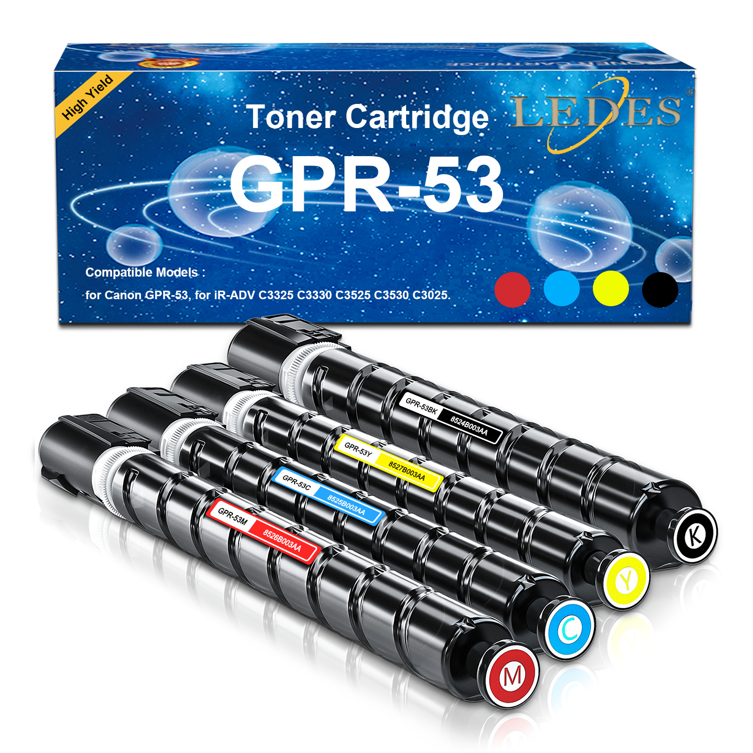 Compatible for Canon Toner GPR-53 Cartridge Black C3325 3330 3525 GPR53 Set New 