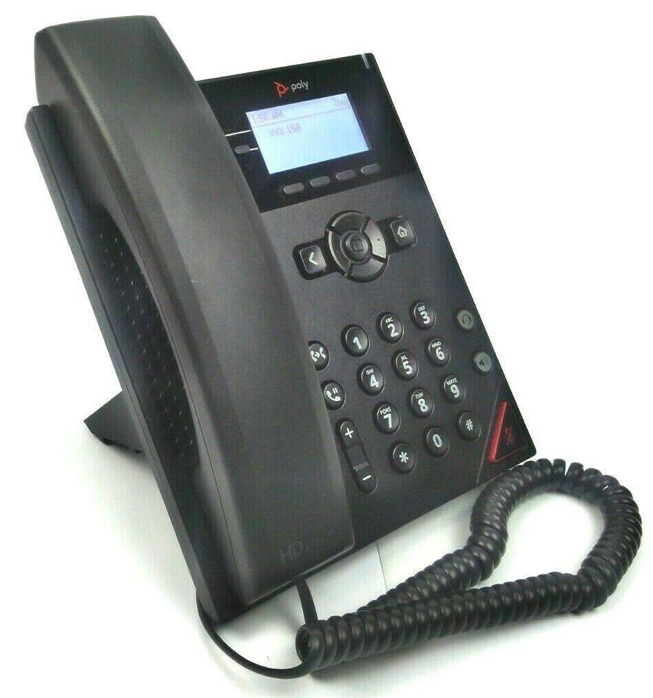 Polycom VVX 150 VoIP Office Phone Power Over Ethernet Desktop 220048810025