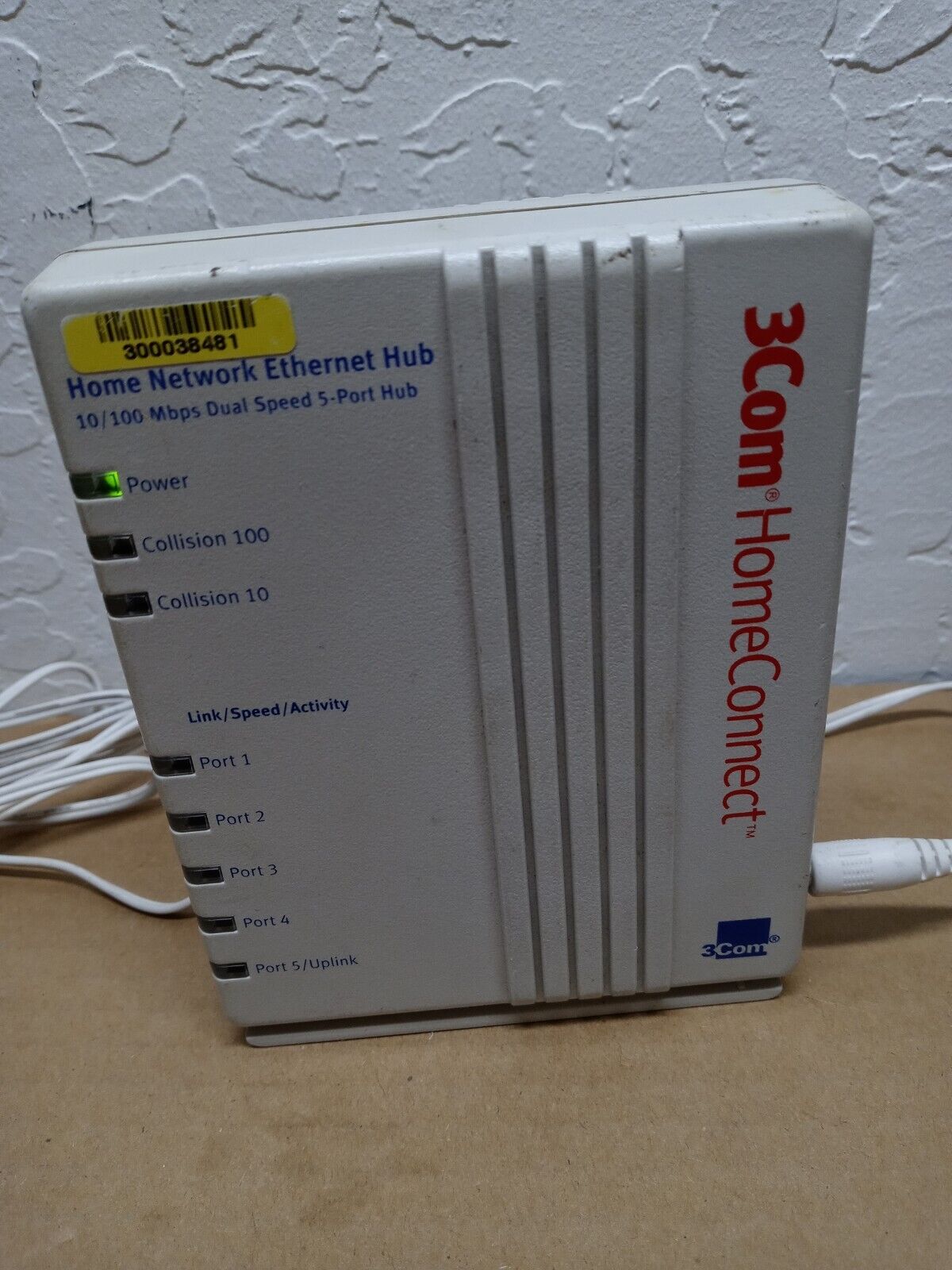   3COM HomeConnect Home Network Ethernet Hub - 5 Ports