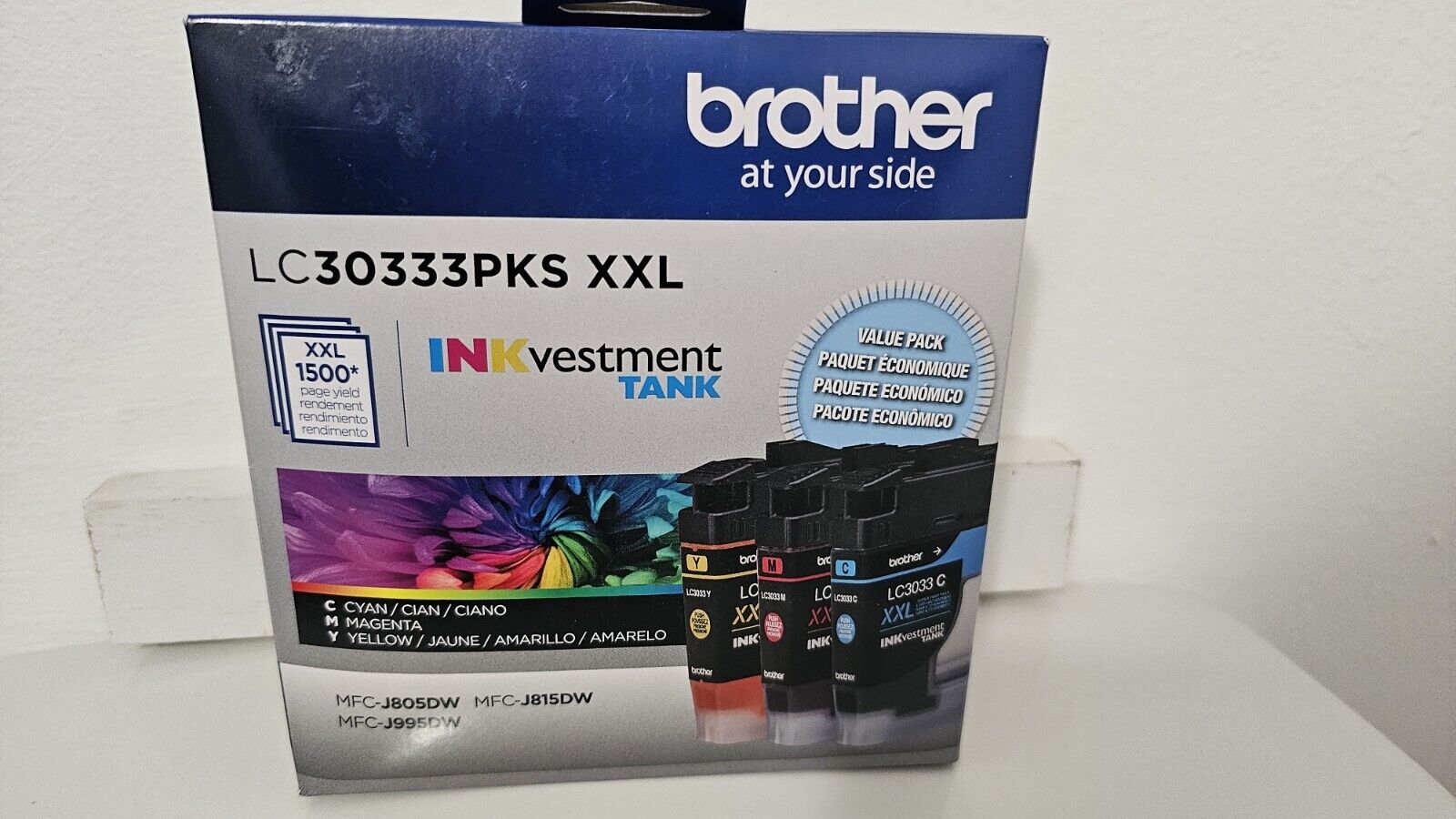 Brother LC30333PKS XXL INKvestment Tank 3 Pack Color Ink Cartridges