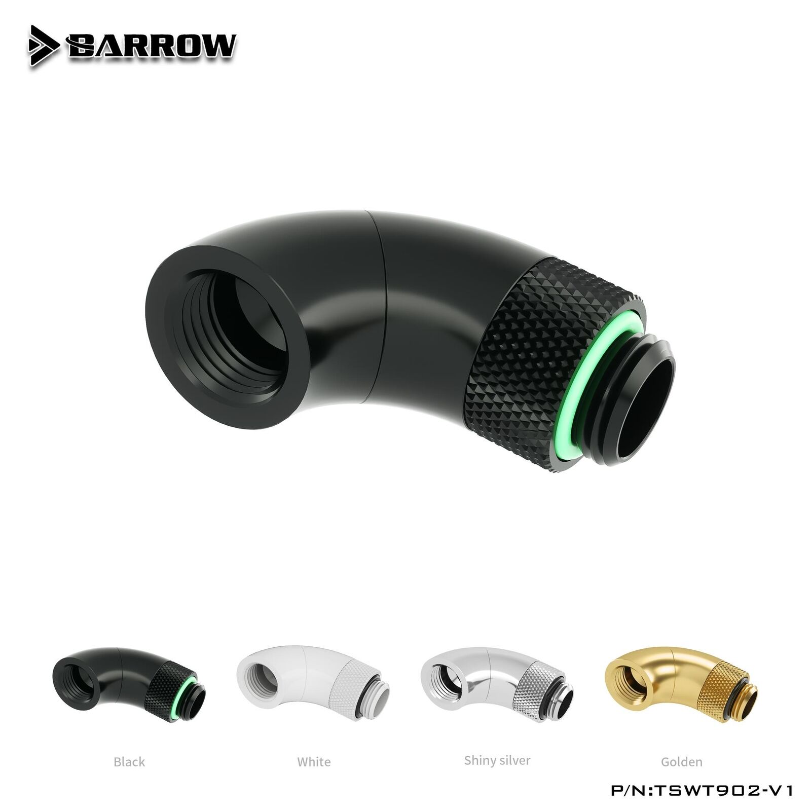 Barrow 90 Degree 2 Section Adapter Fitting 360 Degree Rotation TSWT902-V1