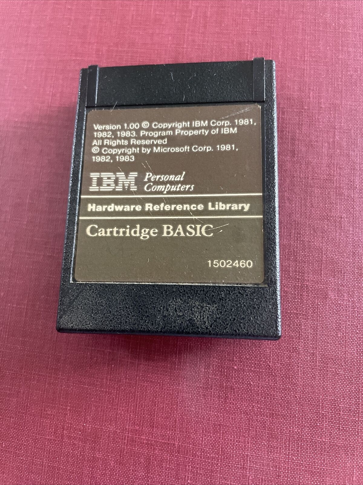 IBM Cartridge Basic 1.0 1982 1983 1502460