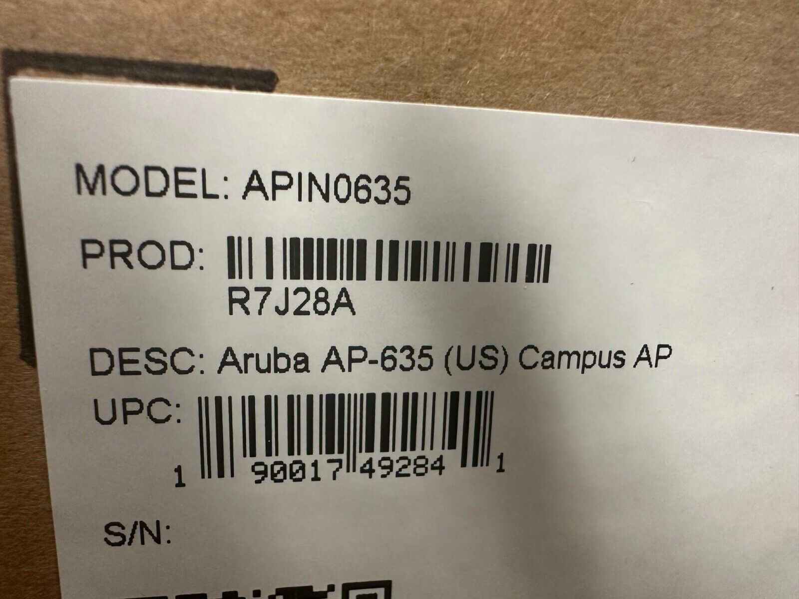 HPE Aruba AP-635 (US) - Campus - wireless access point - R7J28A *New Sealed*