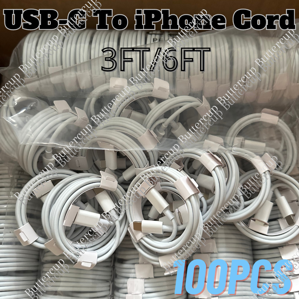 100x PD USB Type C Fast Charger Cable For Apple iPhone 14 13 12 11 Pro Max XR XS