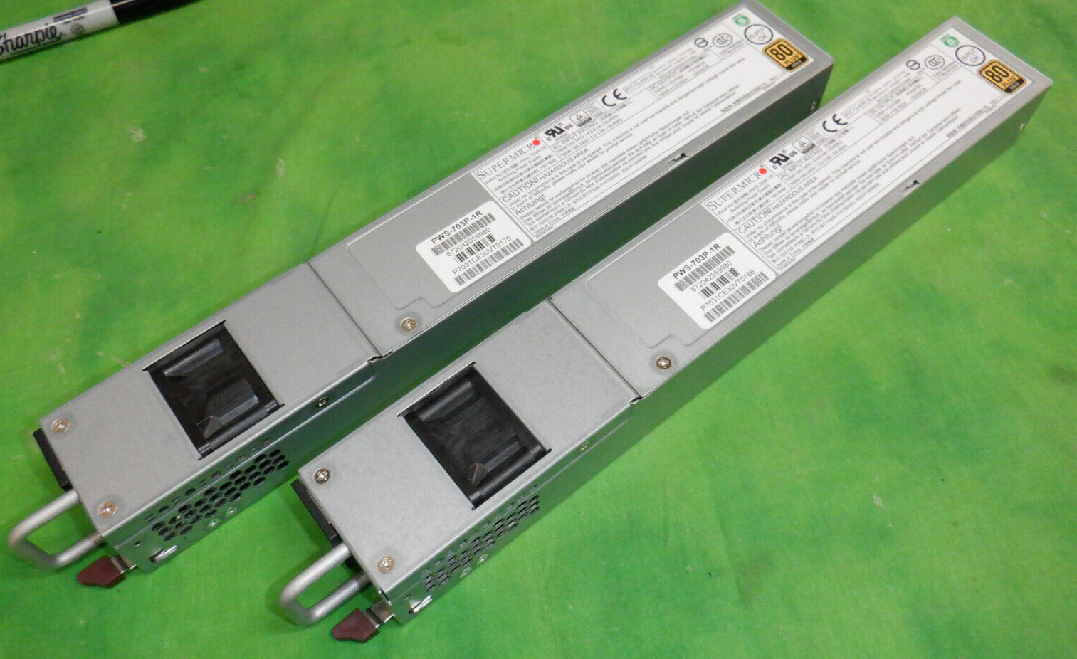 Supermicro PWS-703P-1R 700W 1U Redundant 80 Plus Server Power Supply   LOT OF 2