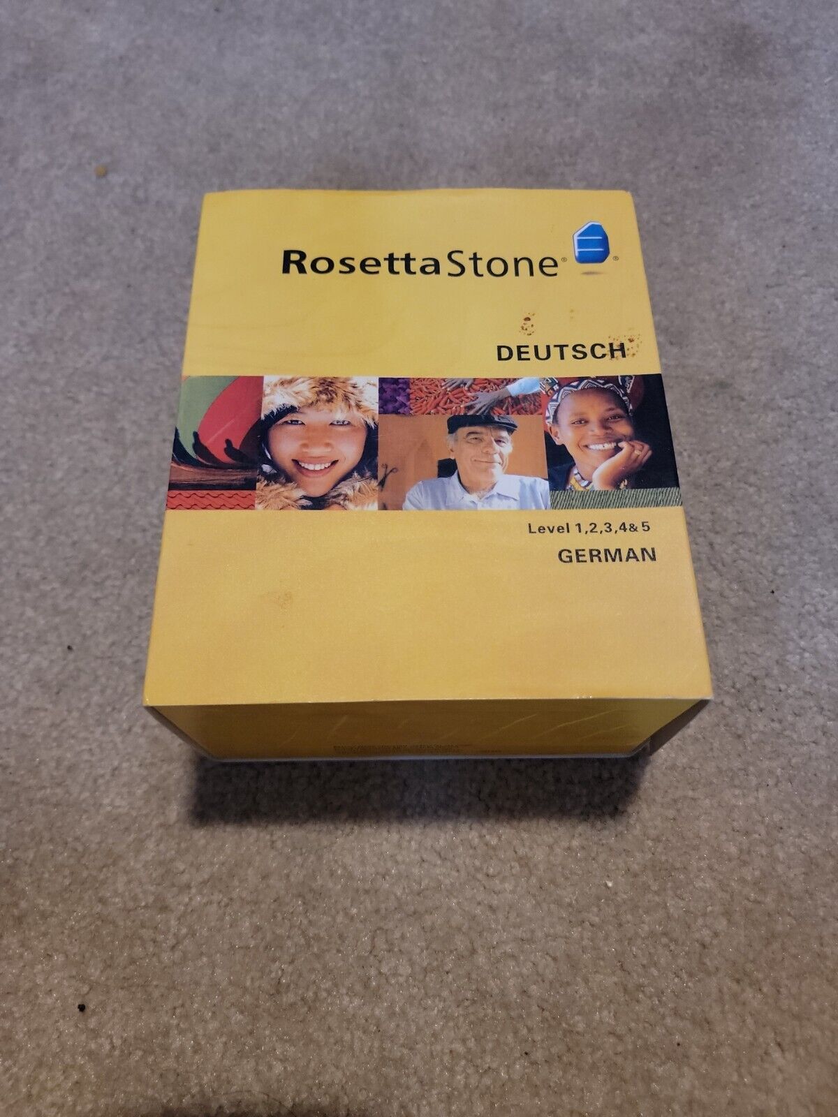 Rosetta Stone German Deutsch Ver 3 Complete Levels 1-5 Box Has Wear