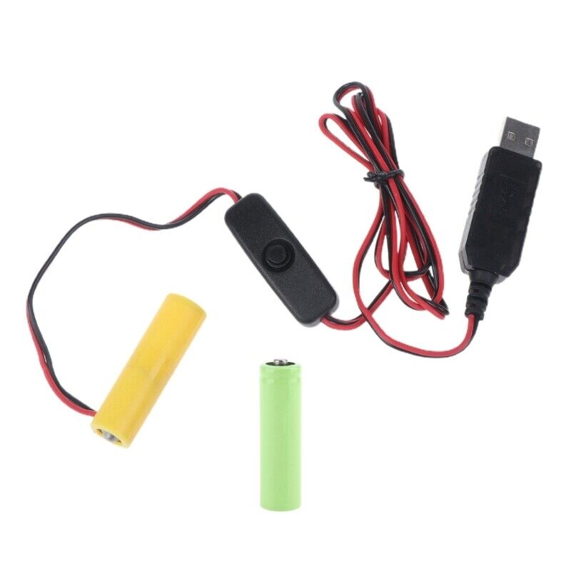 3V AA Battery Eliminators,USB Power Supply to 2pcs 1.5V Batteries Eliminate