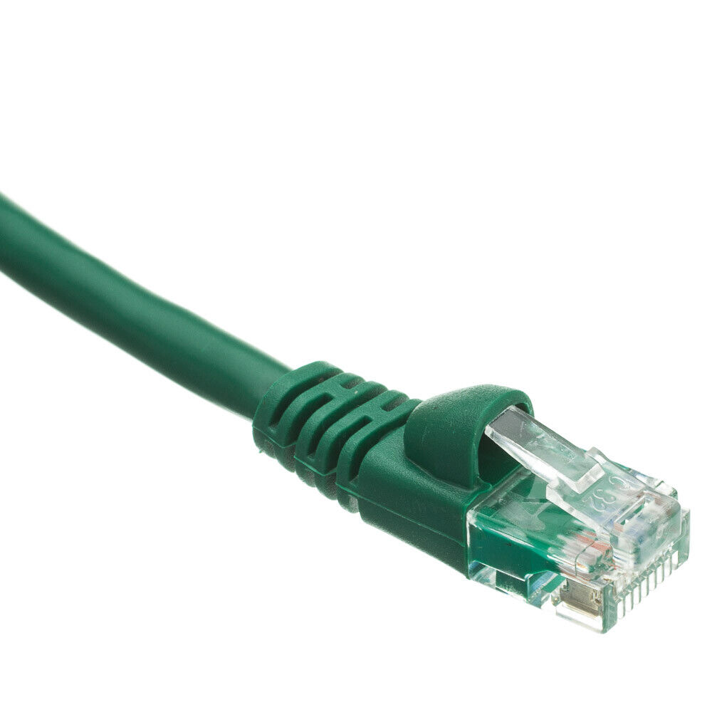 Snagless 10 Foot Cat5e Green Network Ethernet Patch Cable